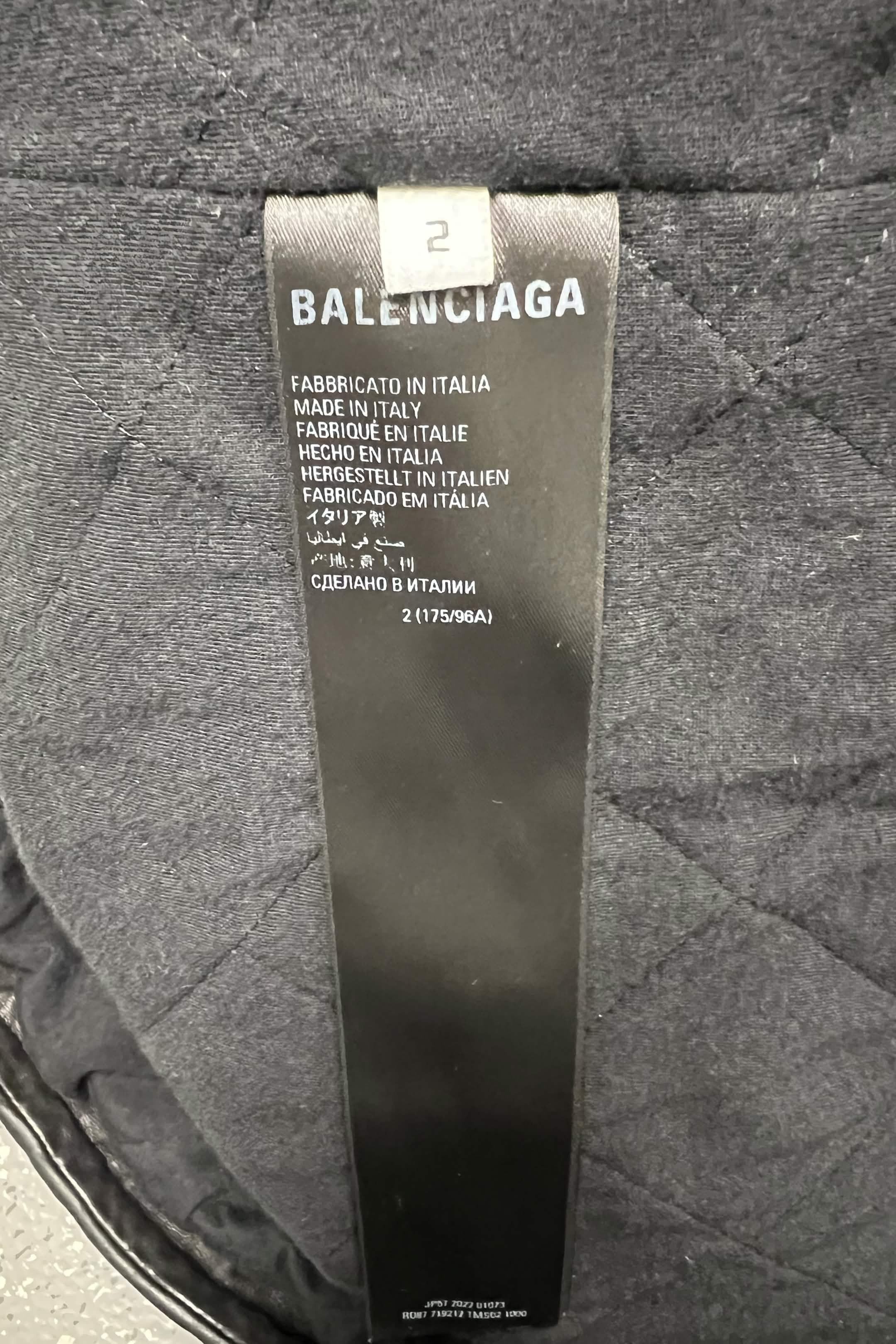 Balenciaga Balenciaga Leather Hoodie (Denma) Size US M / EU 48-50 / 2 - 6 Thumbnail
