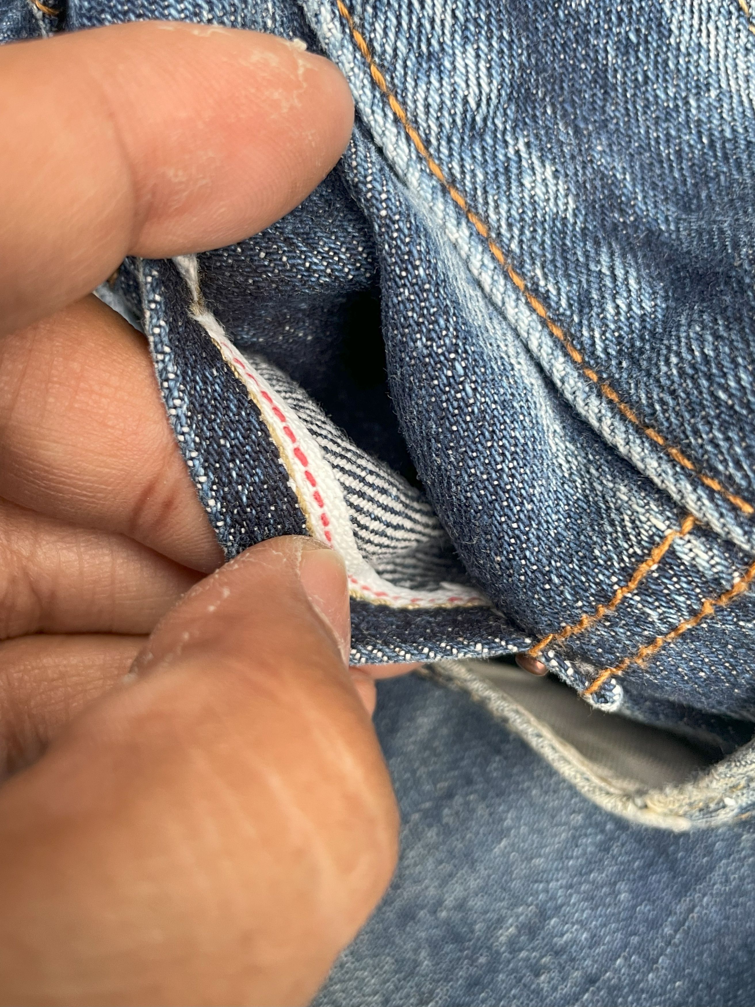 Japanese Brand Uniqlo Redline Selvedge Denim Size US 30 / EU 46 - 6 Thumbnail