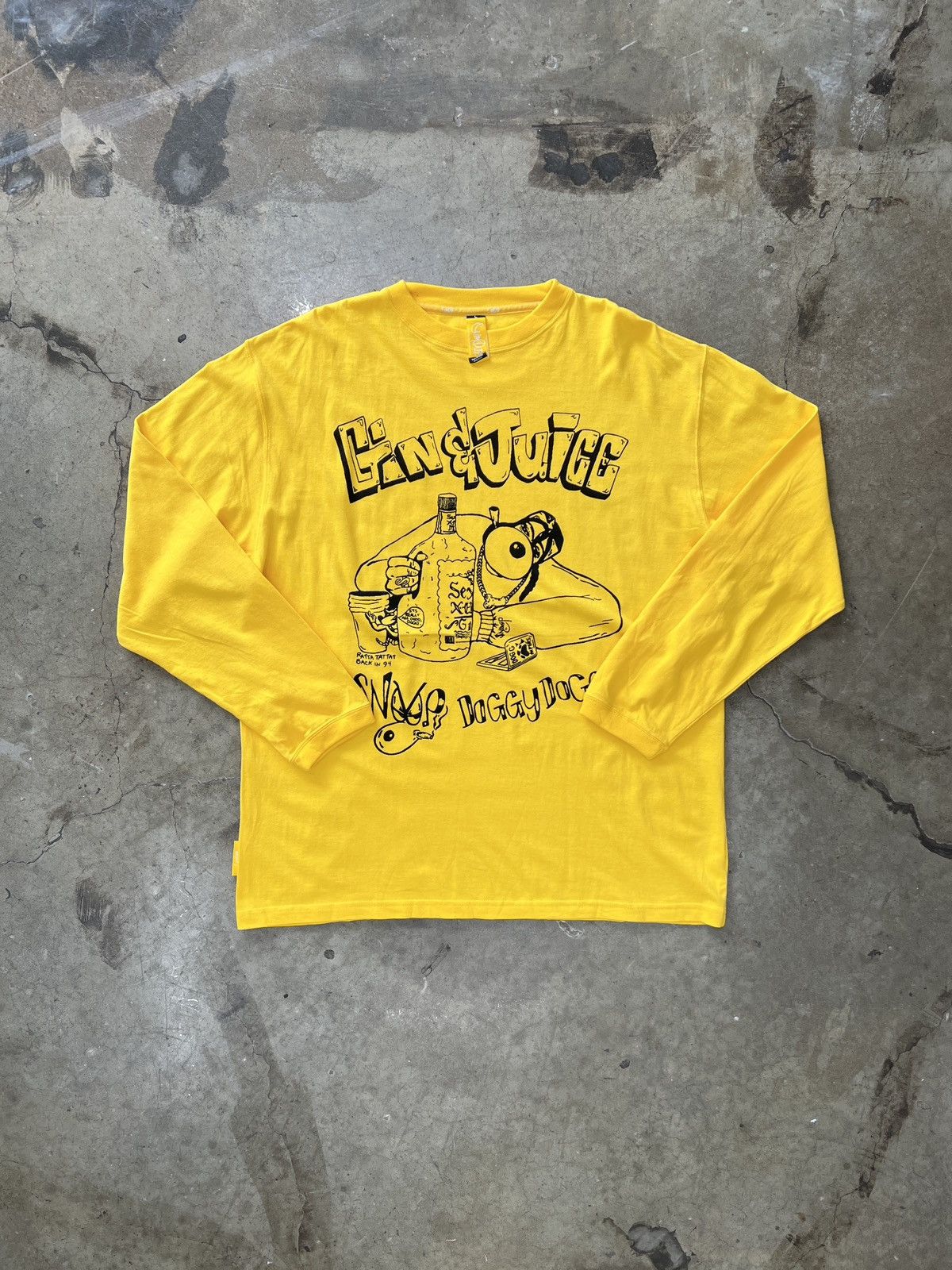Rap Tees Vintage 1994 Snoop Dogg Gin & Juice Long Sleeve Large Size US L / EU 52-54 / 3 - 2 Thumbnail
