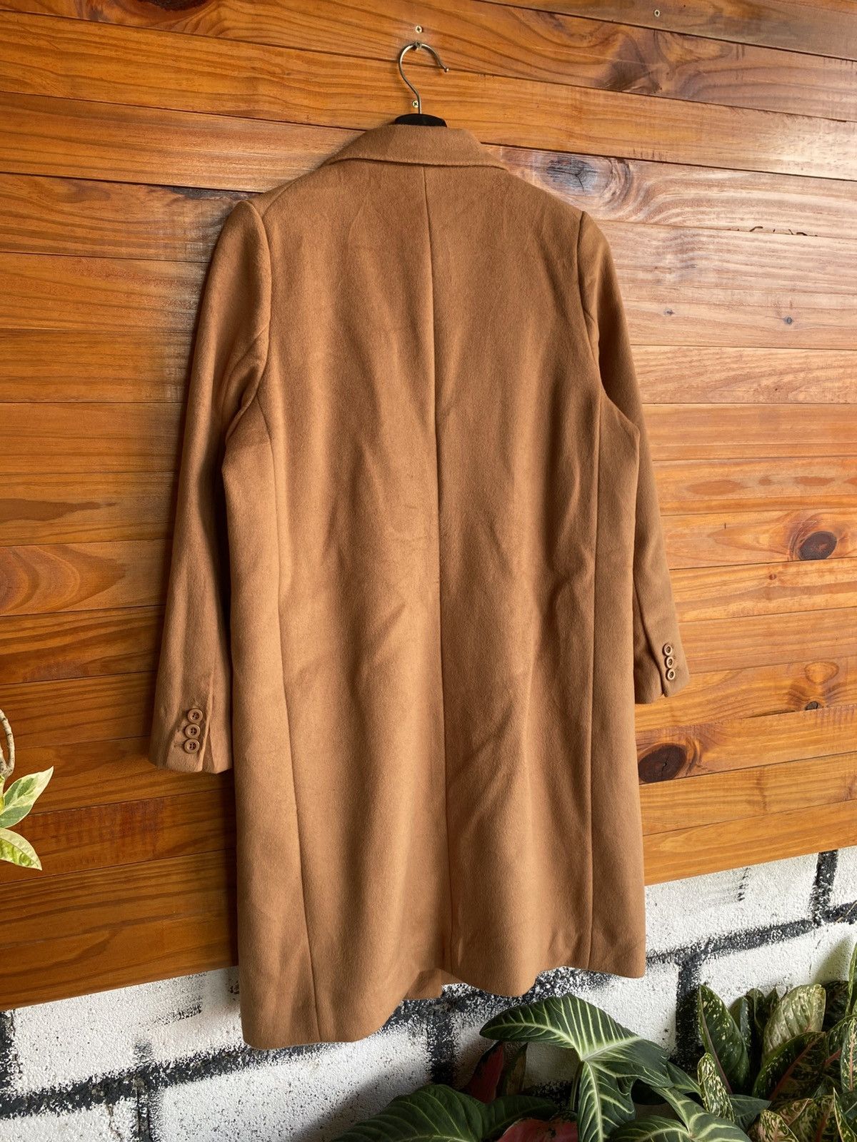 Japanese Brand Mila Owen Camel Wool Blend Tailored Coat | Japanese Fashion Size S / US 4 / IT 40 - 12 Thumbnail