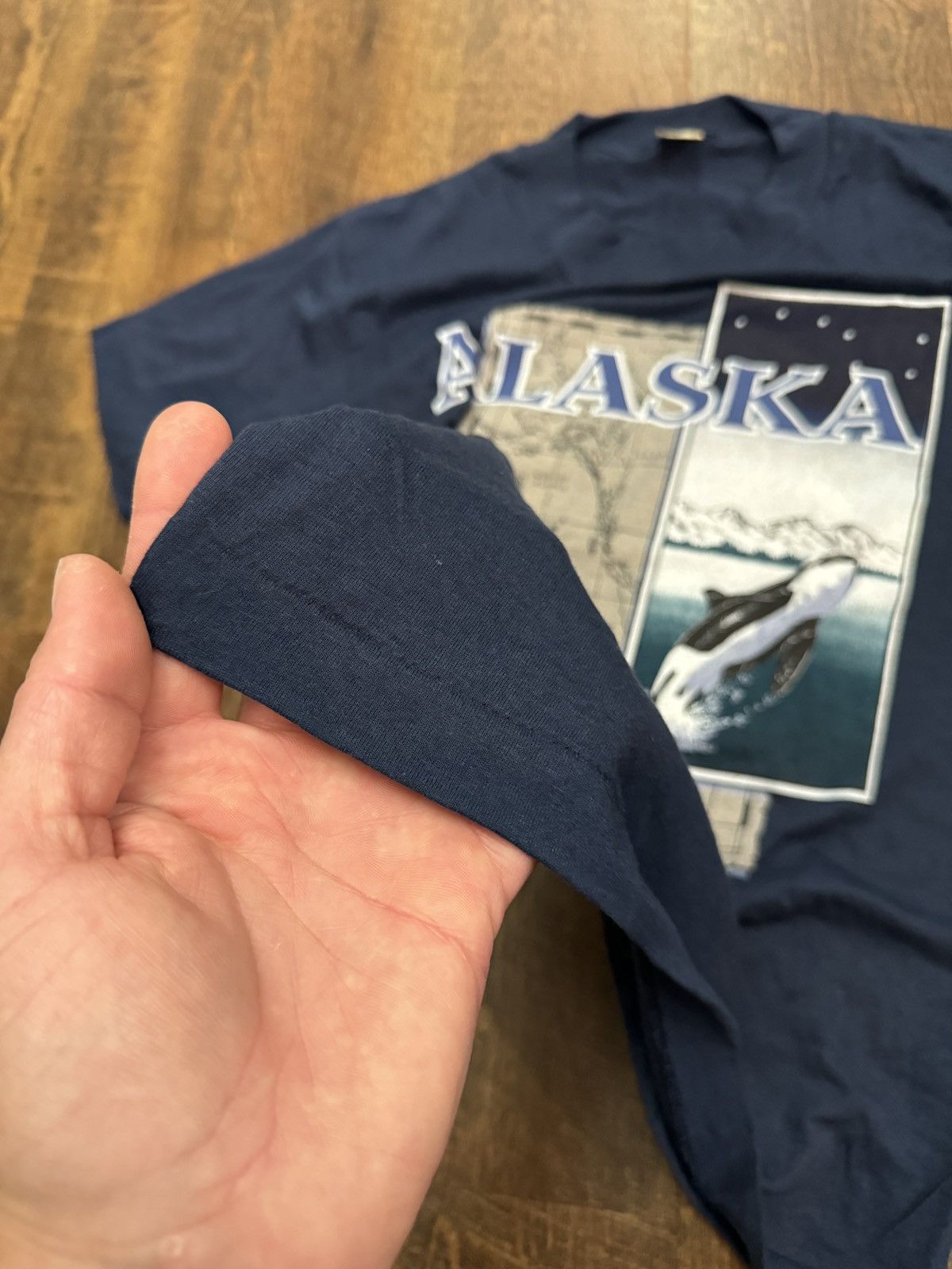 Vintage Vintage 80s Alaska USA Single Stitch Graphic T Shirt Size US S / EU 44-46 / 1 - 3 Thumbnail