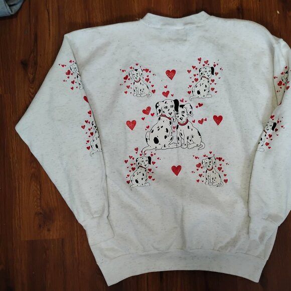 Other DS Vintage Dalmatian Hearts Cute Crewneck Sweatshirt AOP Size US XXL / EU 58 / 5 - 6 Thumbnail