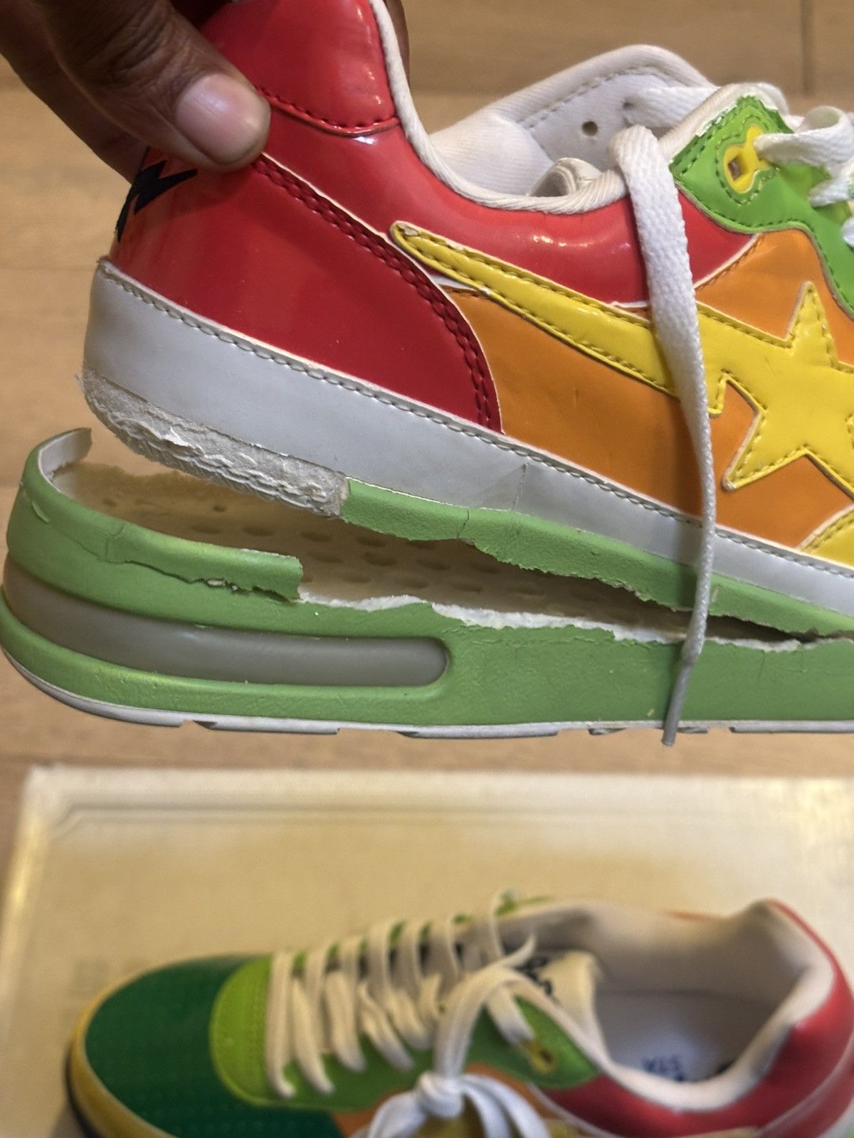 Bape Bape Roadsta 'Rainbow' (2006) Size US 9.5 / EU 42-43 - 14 Thumbnail