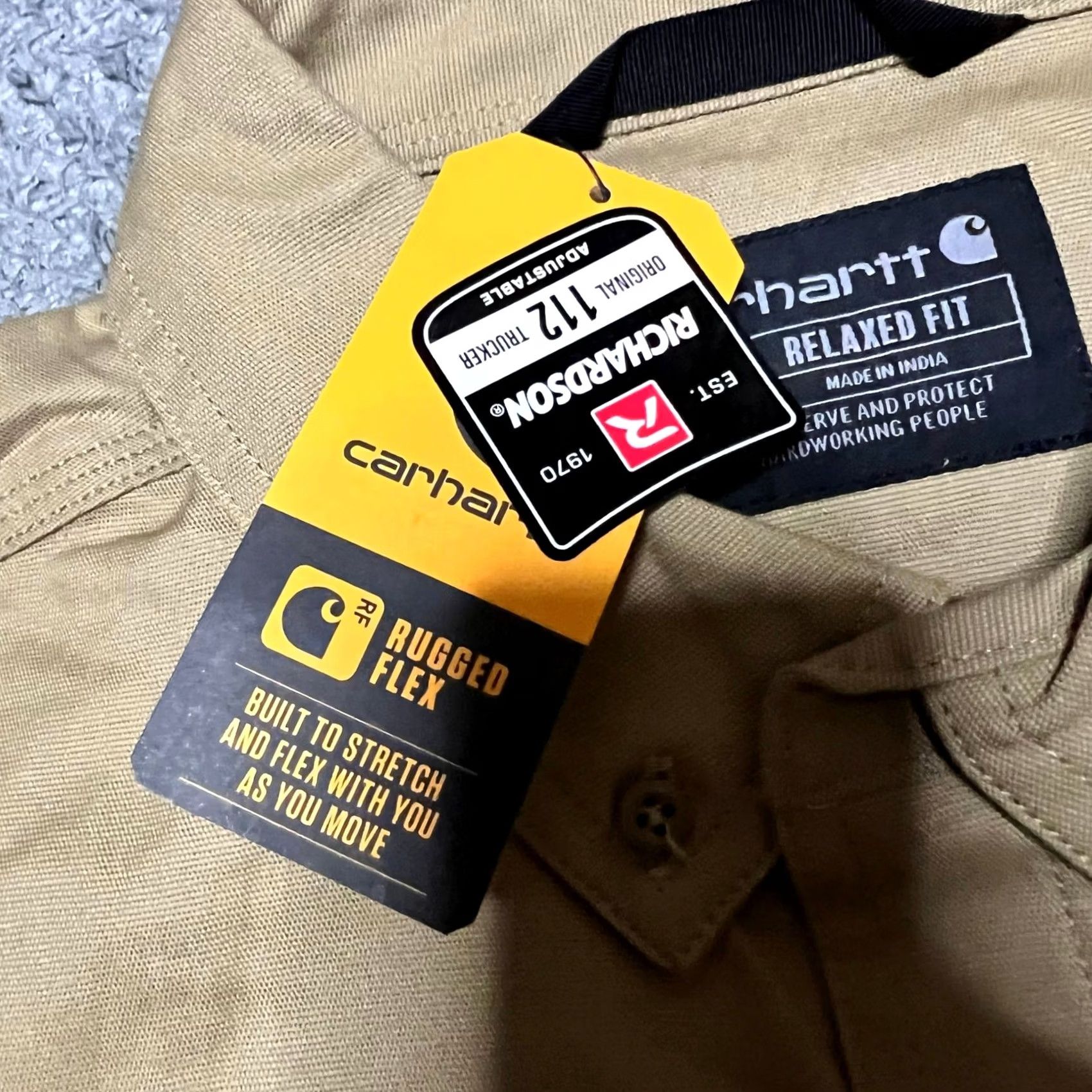 Carhartt VINTAGE Carhartt Shirt Mens XL Tan? Size US XL / EU 56 / 4 - 3 Thumbnail