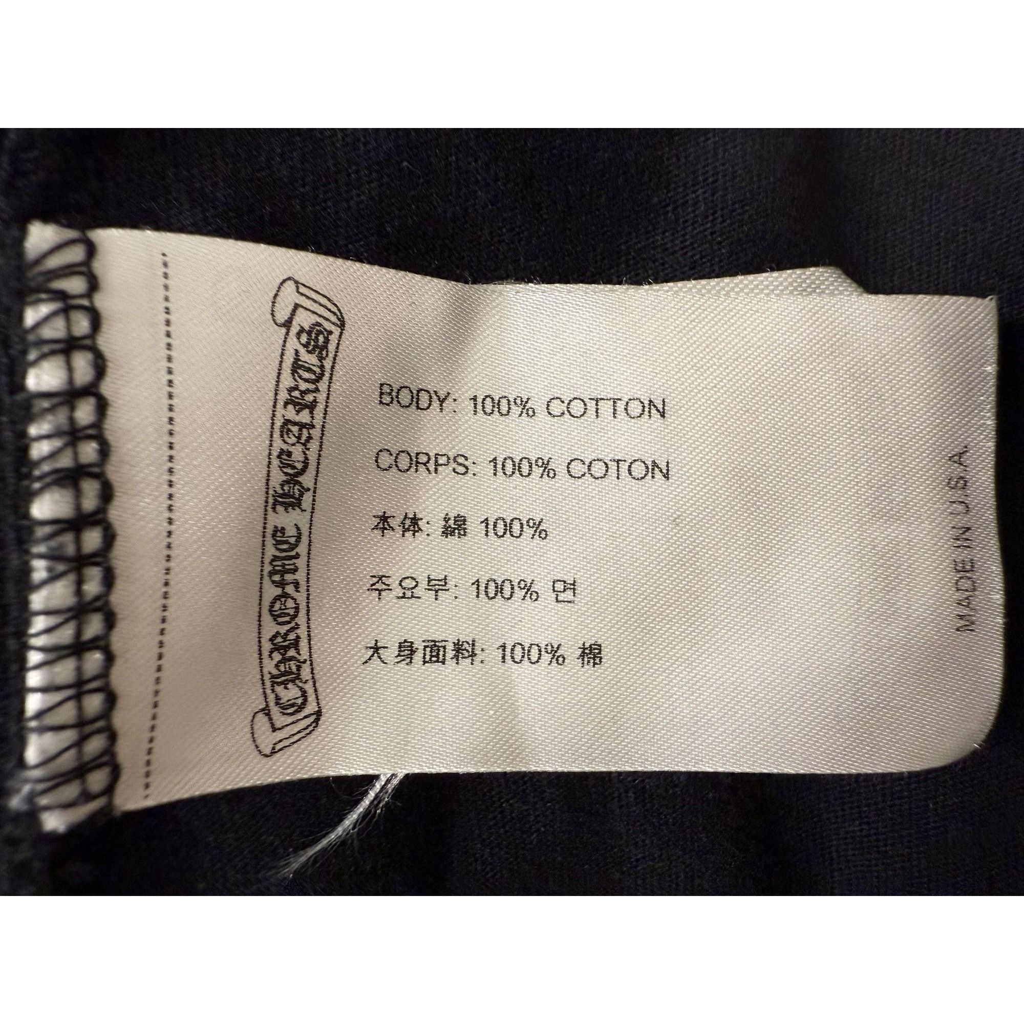 Chrome Hearts Chrome Hearts Long Sleeve Black Shirt W/ Blue Cross Graphics Size US S / EU 44-46 / 1 - 13 Thumbnail