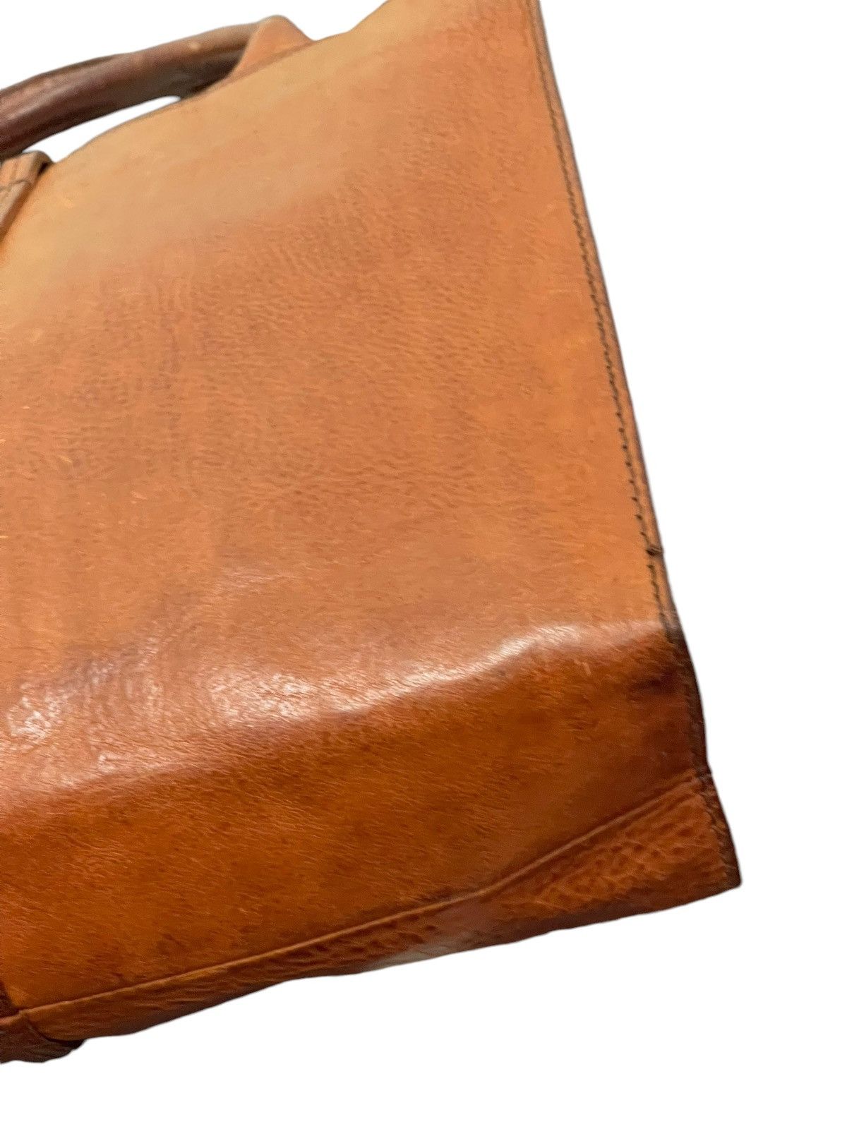 Genuine Leather Full Leather Thick Genten Japan Tote Bag 5🟩 Size ONE SIZE - 17 Thumbnail
