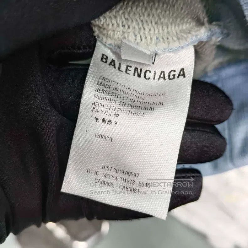 Balenciaga Balenciaga Haze Blue Zip-Up Hoodie Size US L / EU 52-54 / 3 - 4 Thumbnail