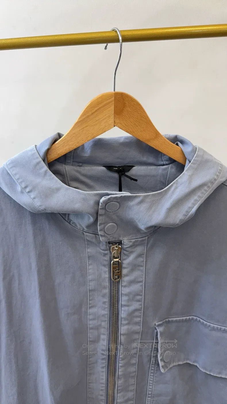 Fendi Fendi Men's Solid Color Hooded Zip-Up Long Sleeve Jacket Size US L / EU 52-54 / 3 - 6 Thumbnail