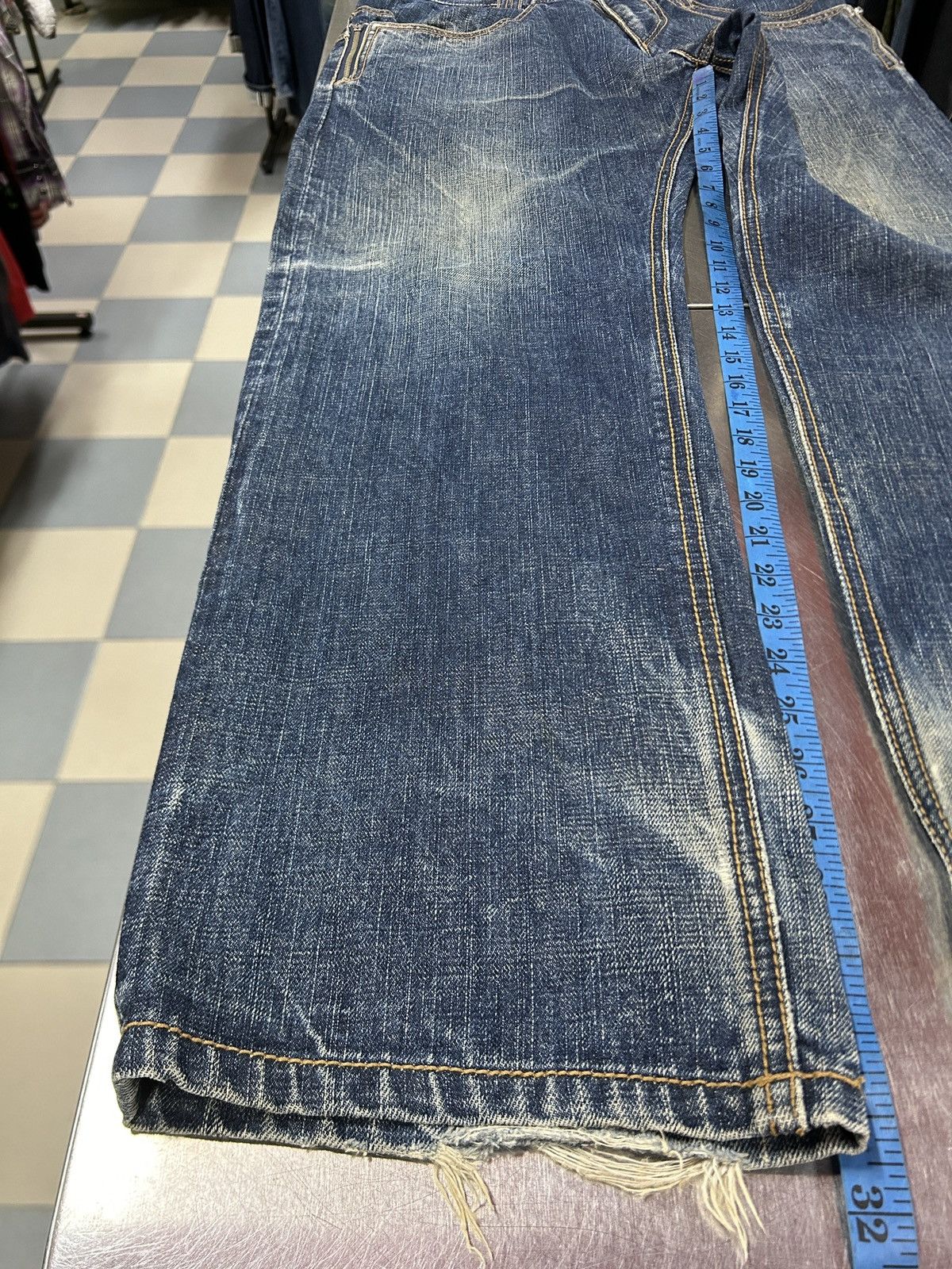 If Six Was Nine × Japanese Brand × Le Grande Bleu (L.G.B.) Vintage Japanese Brand Baggy Selvedge y2k Jeans Size US 34 / EU 50 - 14 Thumbnail
