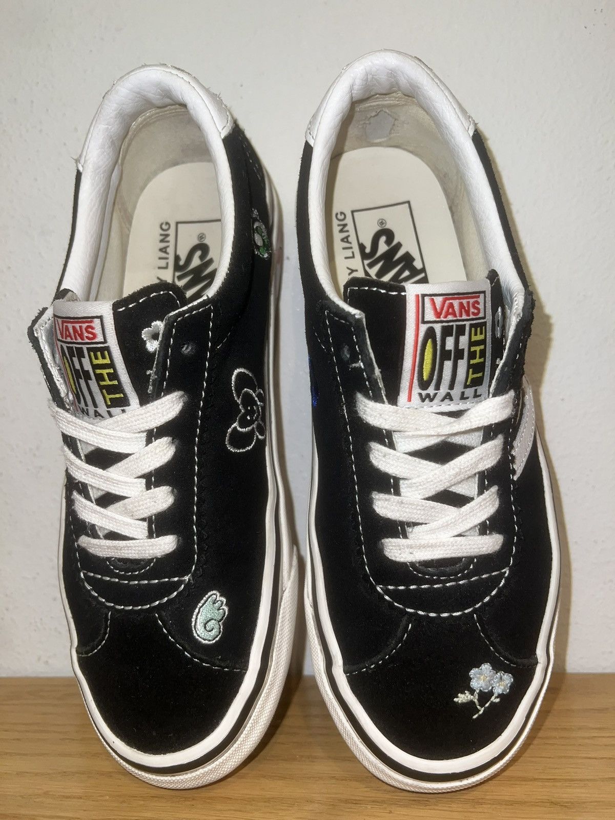 Sandy Liang Vans Sandy Liang Floral Embroidered Low Top Sneakers Shoes Size US 6.5 / IT 36.5 - 2 Thumbnail
