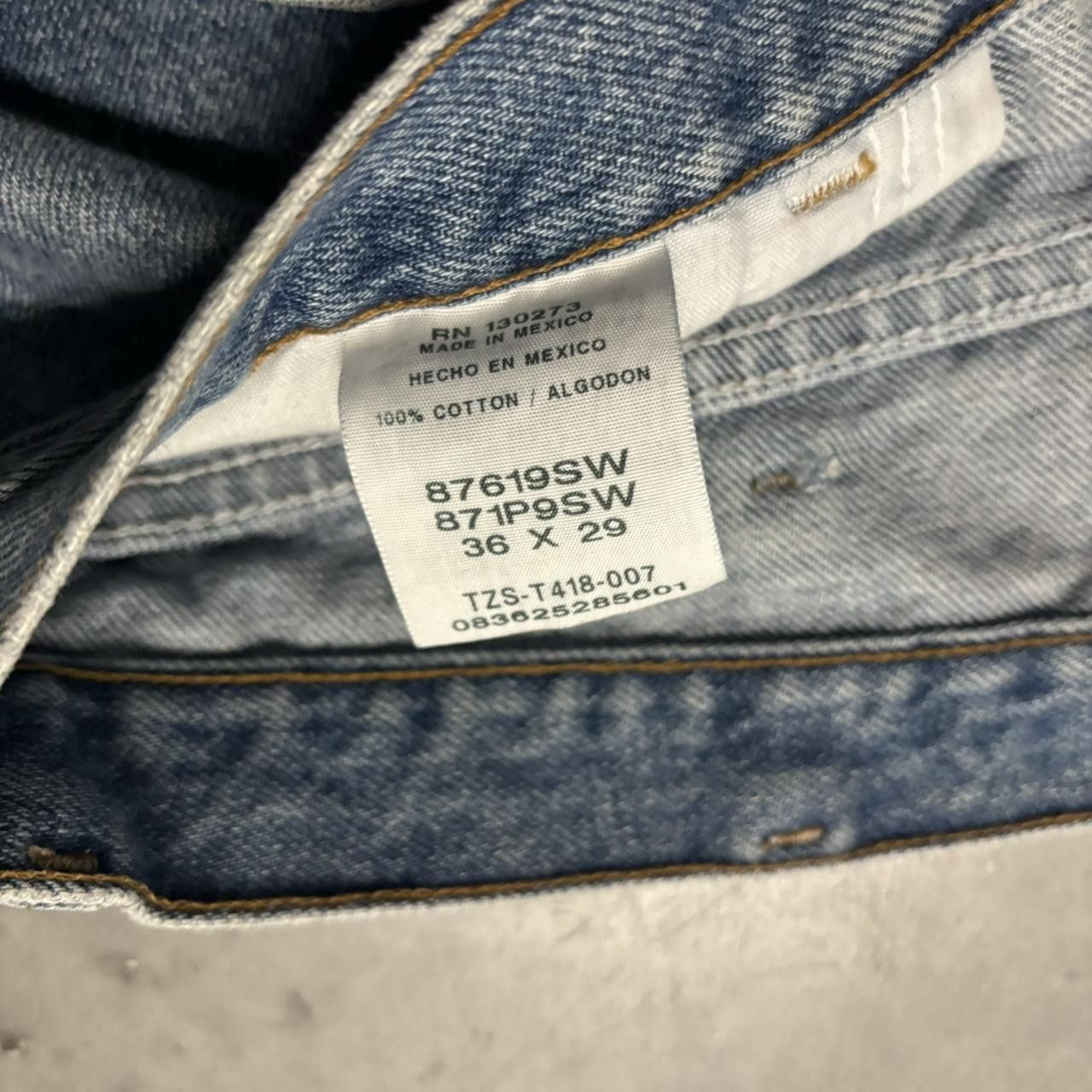 Japanese Brand × Vintage Crazy Vintage Y2K/2000s Grunge Medium Wash Denim Jeans! Size US 36 / EU 52 - 8 Thumbnail