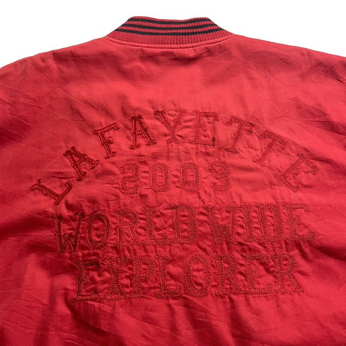 Lafayette 148 LAFAYETTE EMBROIDERED SPELL OUT VARSITY JACKET Size US XL / EU 56 / 4 - 9 Thumbnail