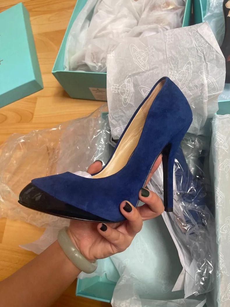 Vivienne Westwood vivienne westwood Cowhide velvet leather high heels for co Size US 6.5 / IT 36.5 - 2 Thumbnail
