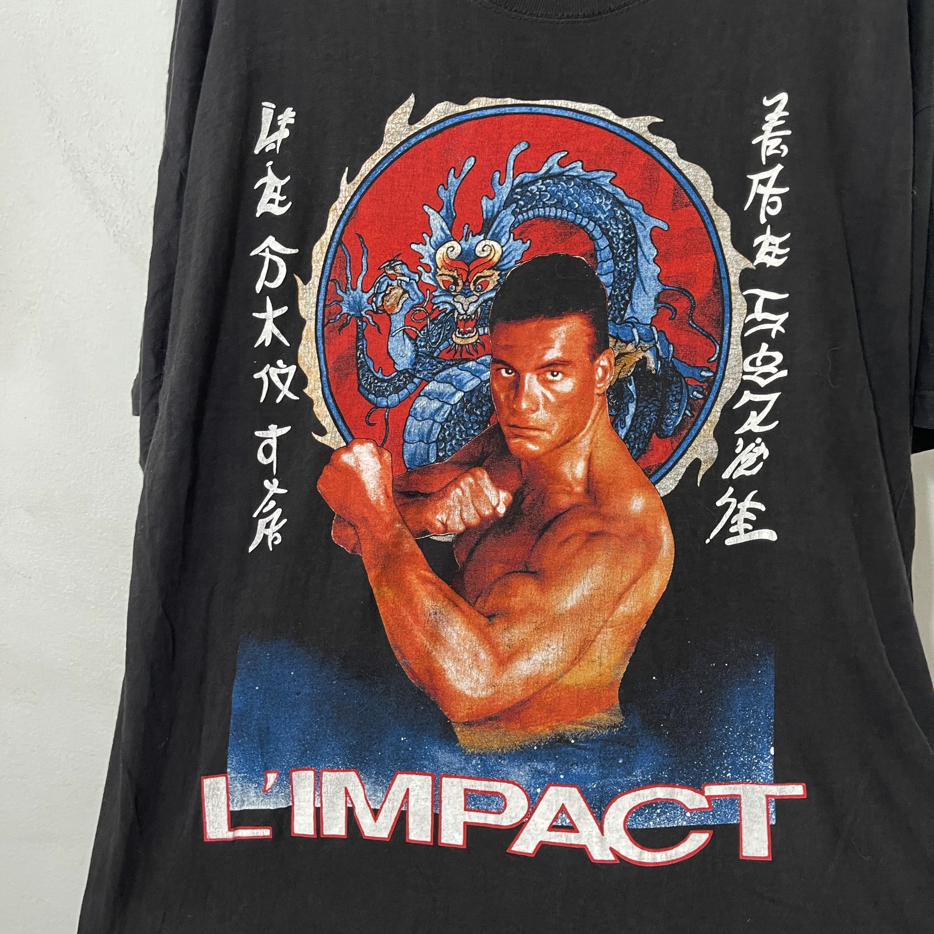 Vintage Vintage 90s Van Damme L’Impact Martial Arts T-Shirt Size US L / EU 52-54 / 3 - 2 Thumbnail