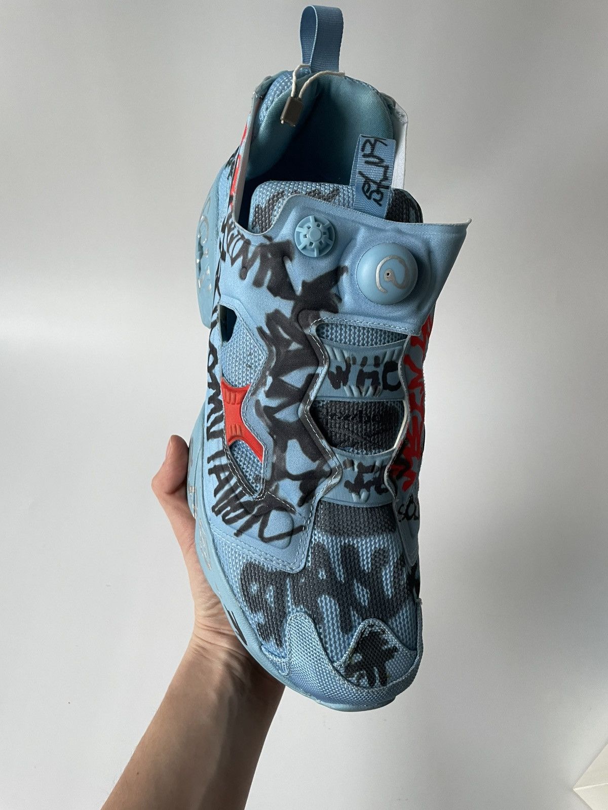 Reebok × Vetements Vetements Reebok Insta Pump Graffiti Sneakers Size US 12 / EU 45 - 8 Thumbnail