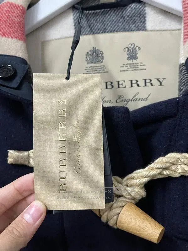 Burberry Burberry Women's Navy Wool Long Coat. Size XXS / US 00 / IT 34 - 8 Thumbnail