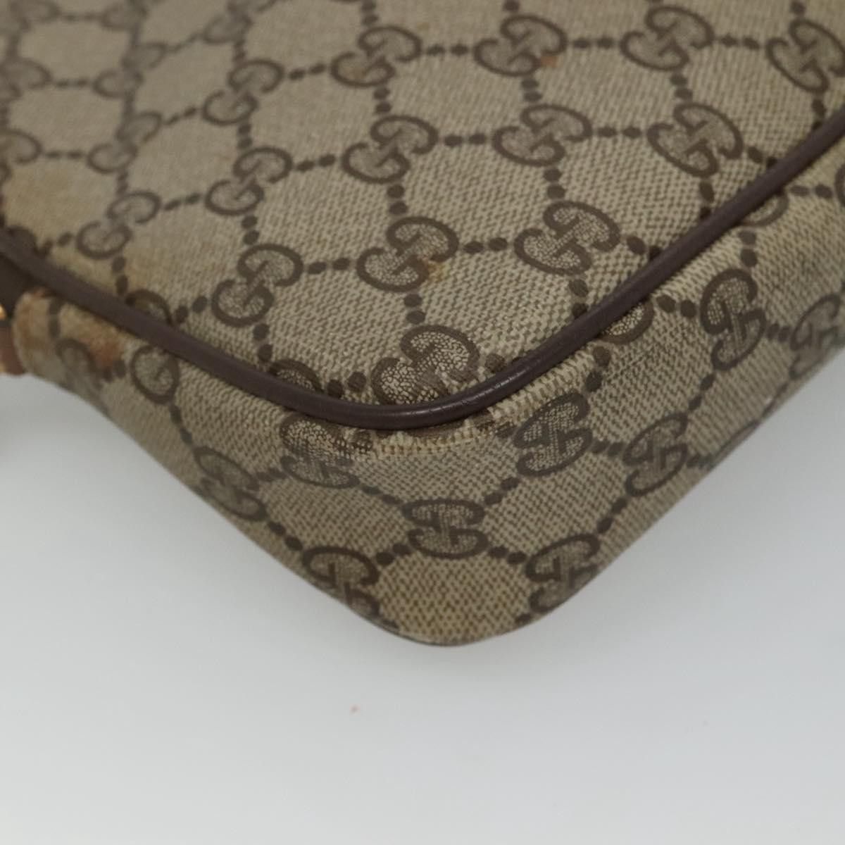 Gucci GUCCI GG Supreme Shoulder Bag Pvc Beige Brown Gold 97 02 068 Size ONE SIZE - 13 Thumbnail