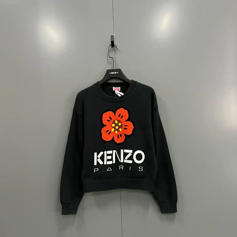 Kenzo Kenzo Logo Black Cotton Sweatshirt for Women 0089 Size S / US 4 / IT 40 - 1 Thumbnail