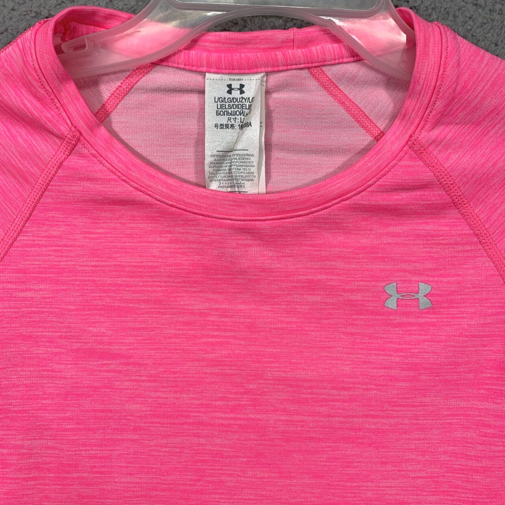 Under Armour Under Armour Women's Athletic Top Heather Pink HeatGear Long Sleeve Crew Neck M Size Size M / US 6-8 / IT 42-44 - 2 Thumbnail