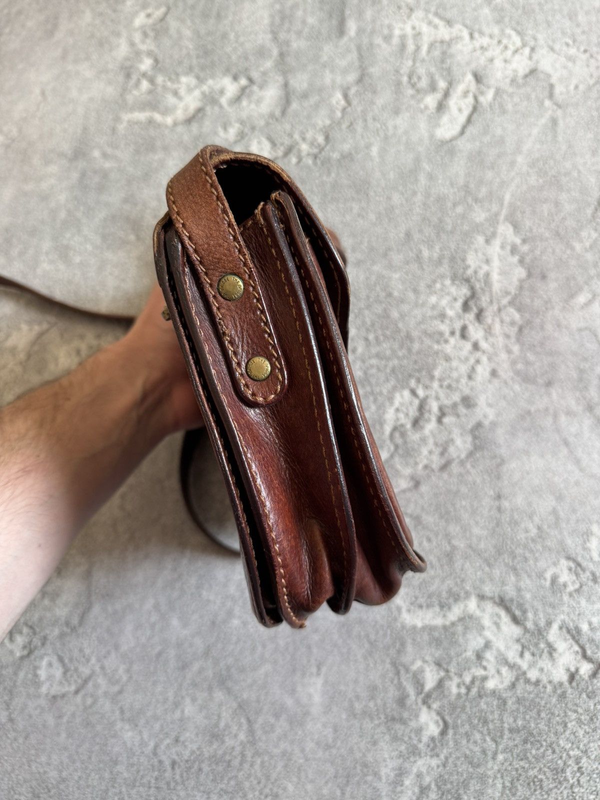 Leather The Bridge brown vintage leather bag 💼 shoulder Size ONE SIZE - 15 Thumbnail