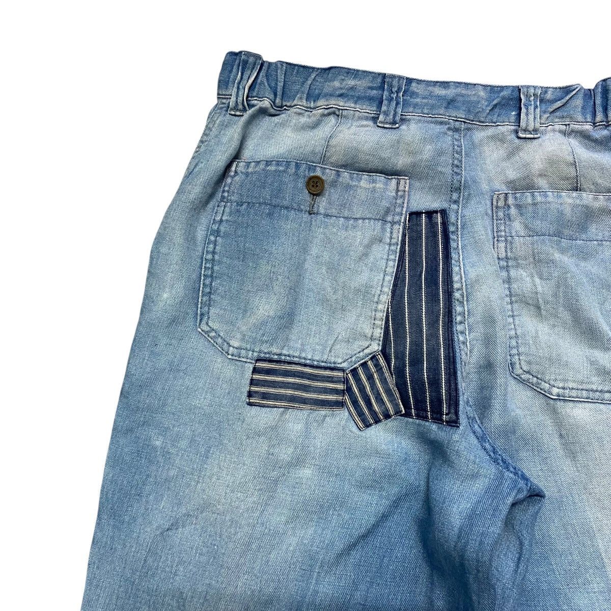 Blue Blue Japan Blue Blue Boro Patchwork Denim Relaxed Pants Size US 32 / EU 48 - 12 Thumbnail