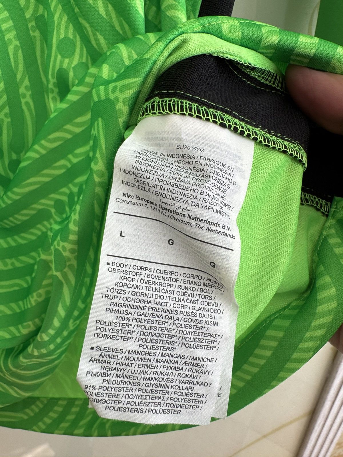 Nike Hugo Lloris Signed Tottenham Hotspur Soccer Goalkeeper Kit Size US L / EU 52-54 / 3 - 11 Thumbnail