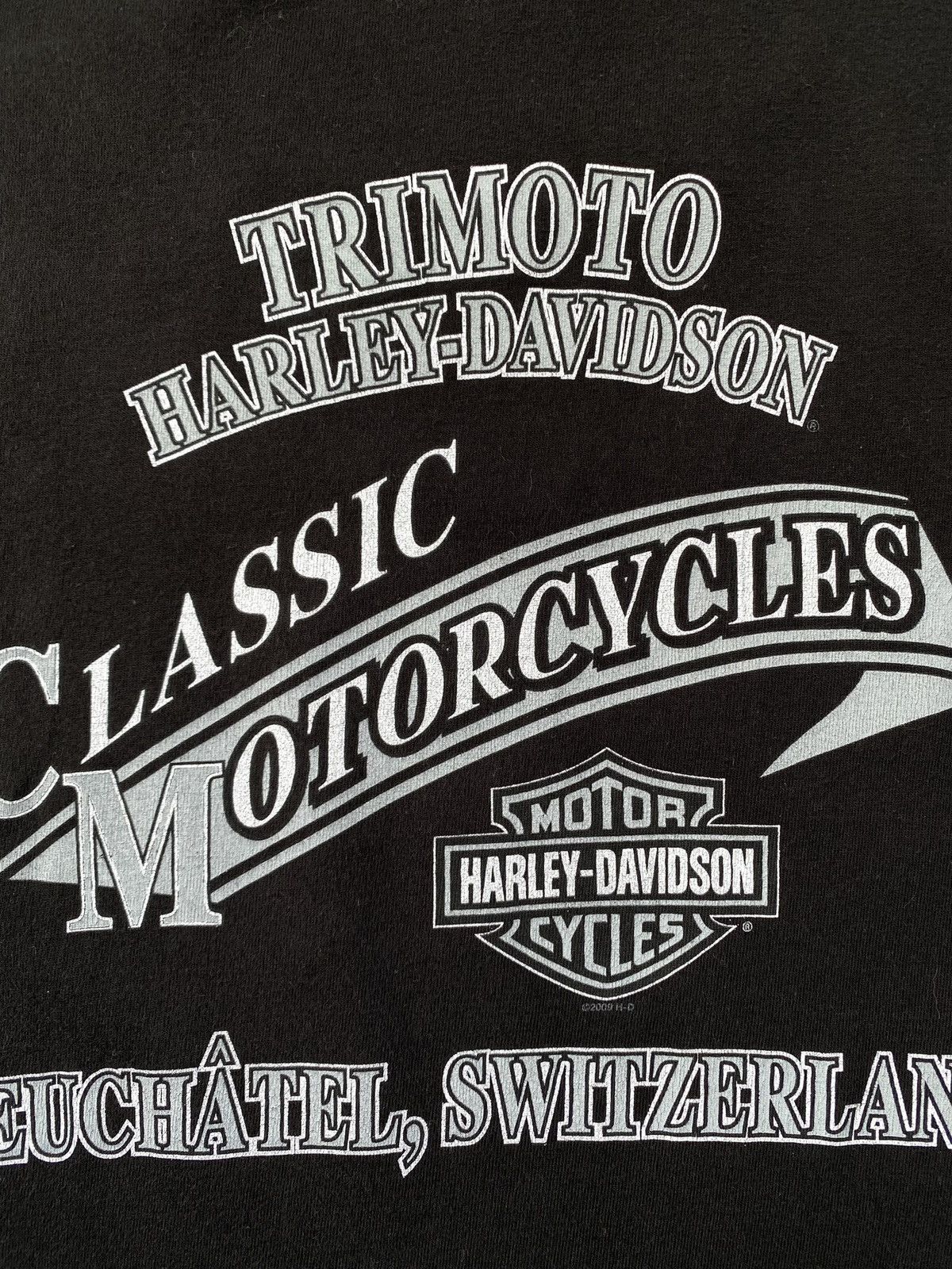 Harley Davidson Vintage Harley Davidson Trimoto Tee Shirt Y2K Hype Size US XL / EU 56 / 4 - 9 Thumbnail