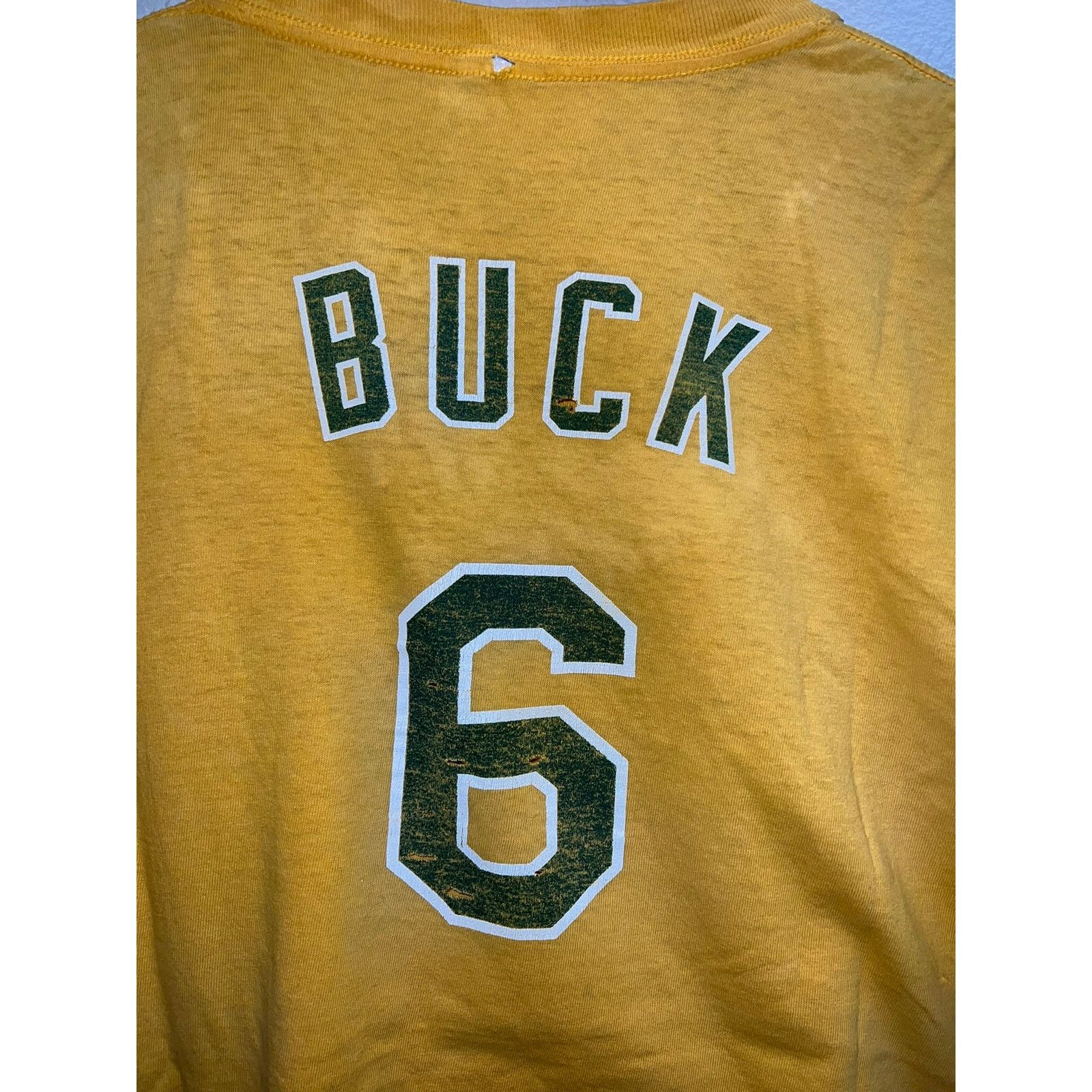 MLB Vintage Oakland Athletics Shirt Travis Buck Player #6 Tee XL Size US XL / EU 56 / 4 - 6 Thumbnail
