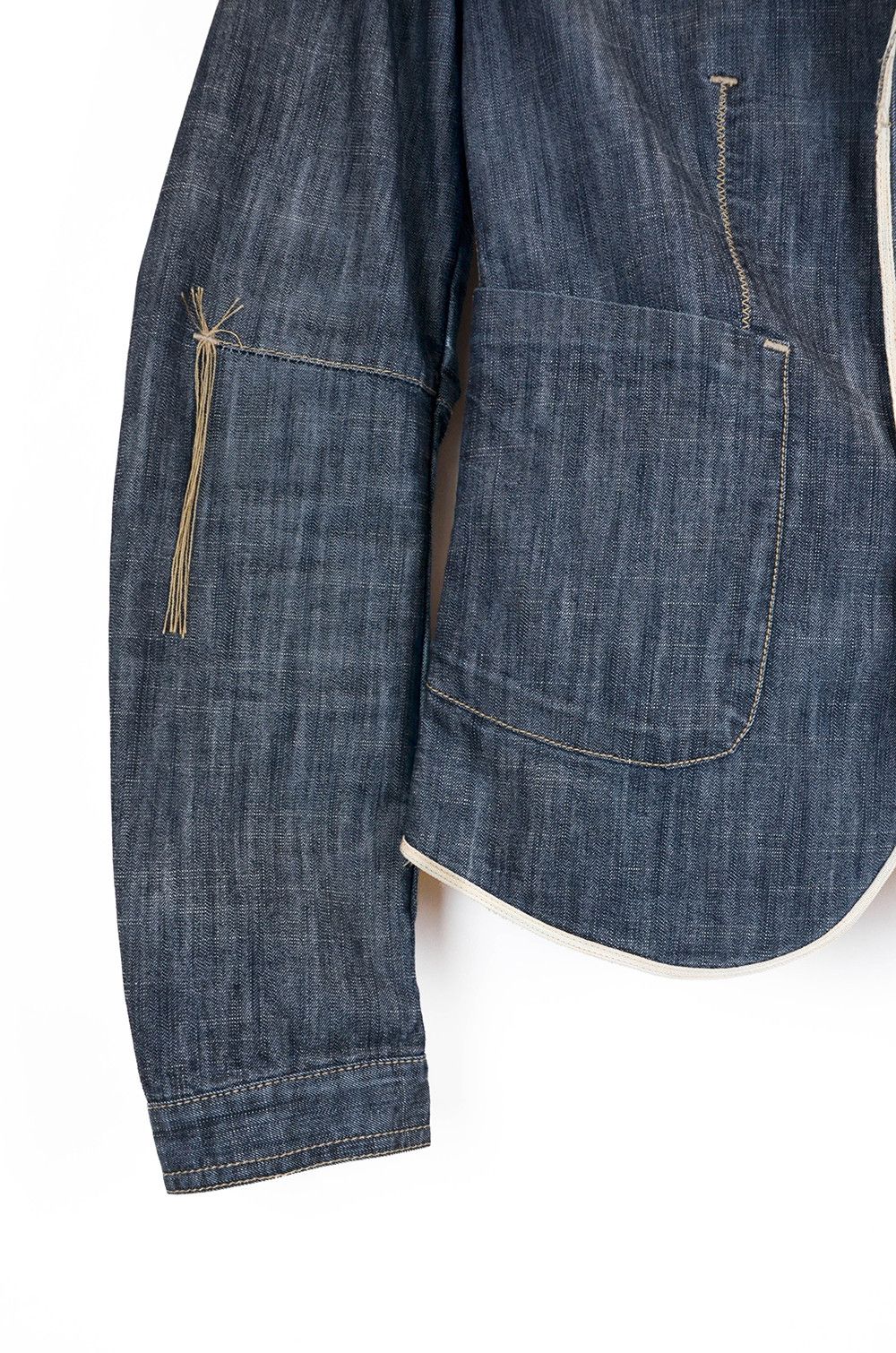 Marithe + Francois Girbaud Girbaud Denim Blazer Made in Italy – IT 42 S-M Size M / US 6-8 / IT 42-44 - 2 Thumbnail