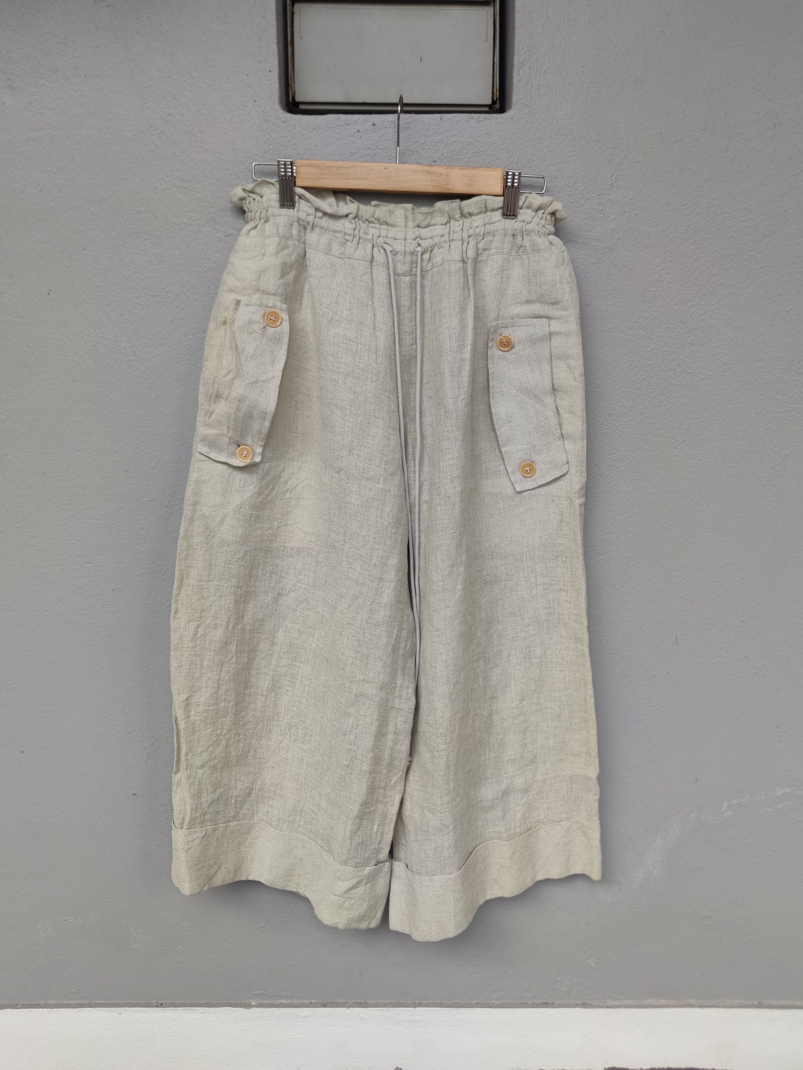 Y's Y's Linen Pant Made in Japan Fits Waist 35 and below Size US 35 - 2 Thumbnail