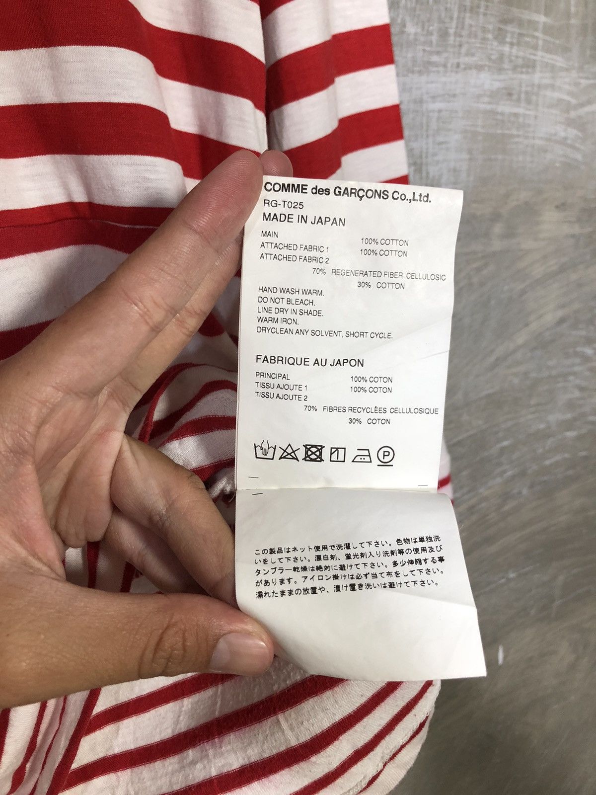 Comme des Garcons Comme Des Garcons CDG Women Longslevee Stripe Size S / US 4 / IT 40 - 8 Thumbnail