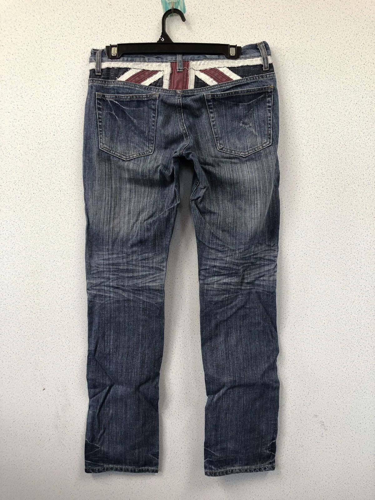 W31 Vintage Semantic Design Distressed Jeans 90s Womens Wide