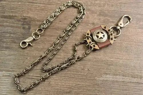 Jewelry Double Chain Trousers Pants Key Chains Size ONE SIZE - 1 Thumbnail