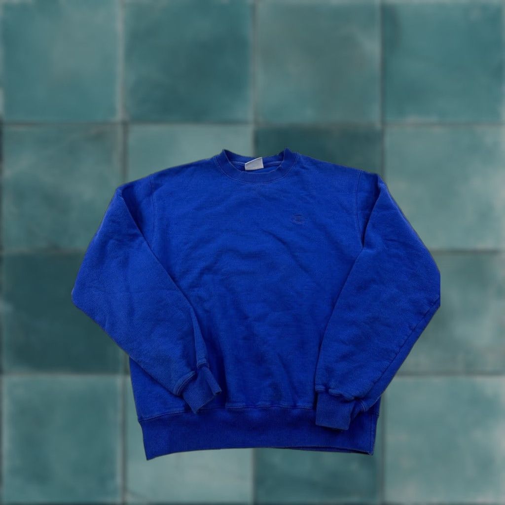 Champion CHAMPION Sweatshirt Mens Medium Blue Crew Neck Pullover Mini Logo Size US M / EU 48-50 / 2 - 1 Thumbnail
