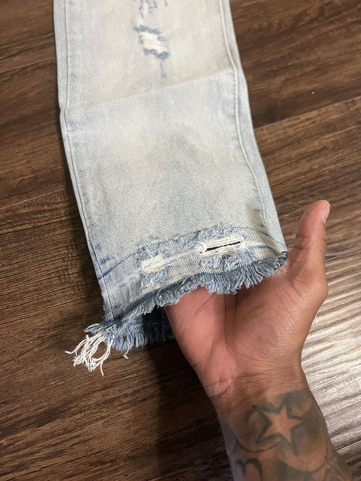 Jean × MNML MNML Distressed Denim Jeans Size US 32 / EU 48 - 2 Thumbnail