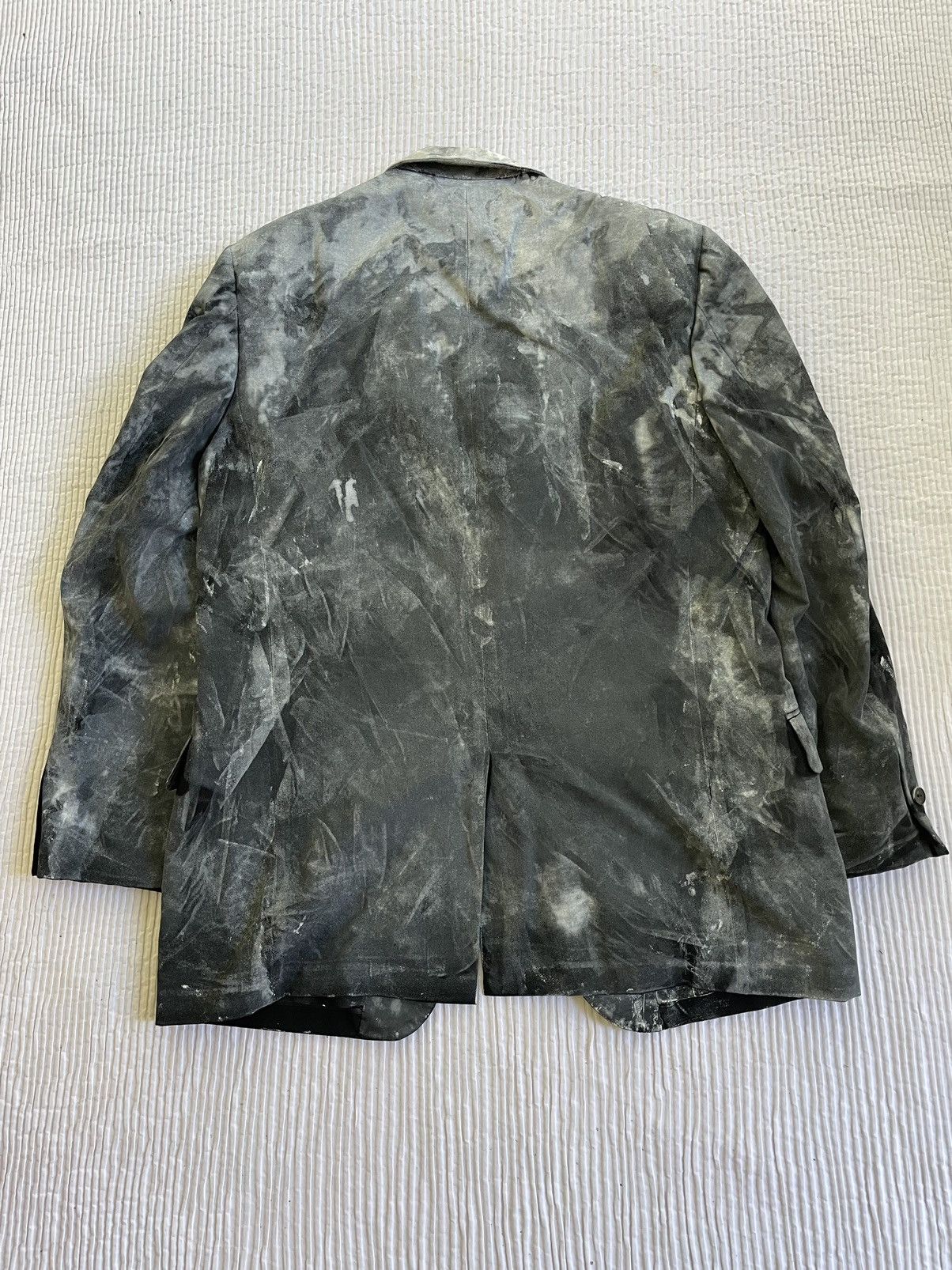 Handmade Painted Tuxedo Jacket Size 40R - 2 Thumbnail
