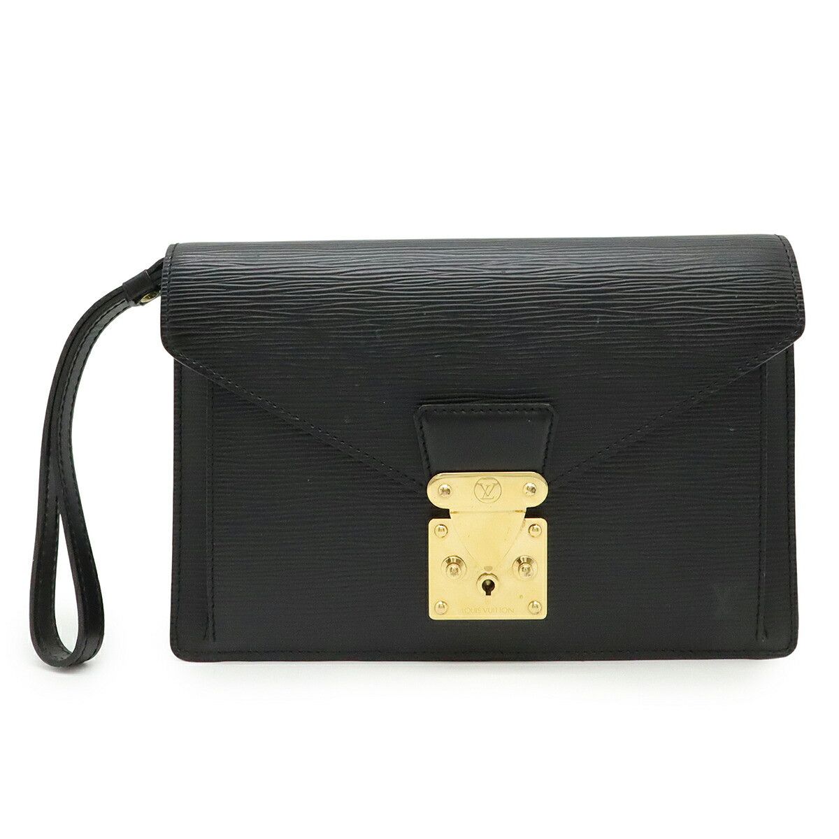 Louis Vuitton Louis Vuitton Pochette Seliere Dragonne Epi Clutch Bag Leather Clutch Bag M52612