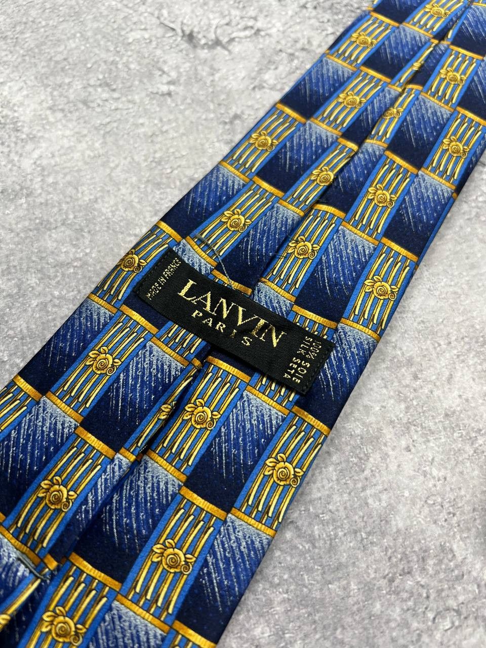 Lanvin Lanvin Paris Luxury Silk Neck Tie Abstract Cravatte 90s Size ONE SIZE - 11 Thumbnail