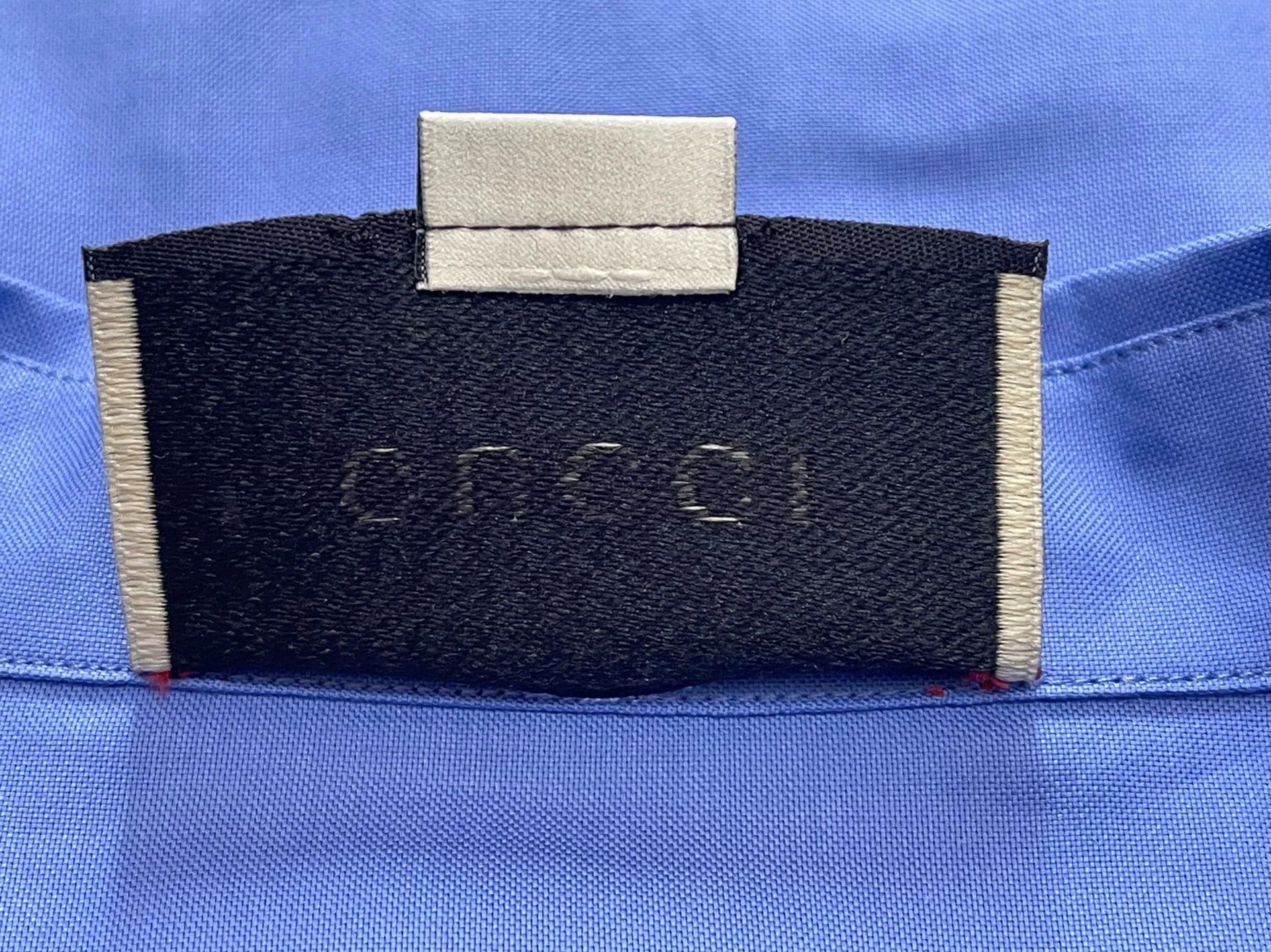 Gucci Gucci Runway Blue Shirt Men's 48 Size US M / EU 48-50 / 2 - 5 Thumbnail