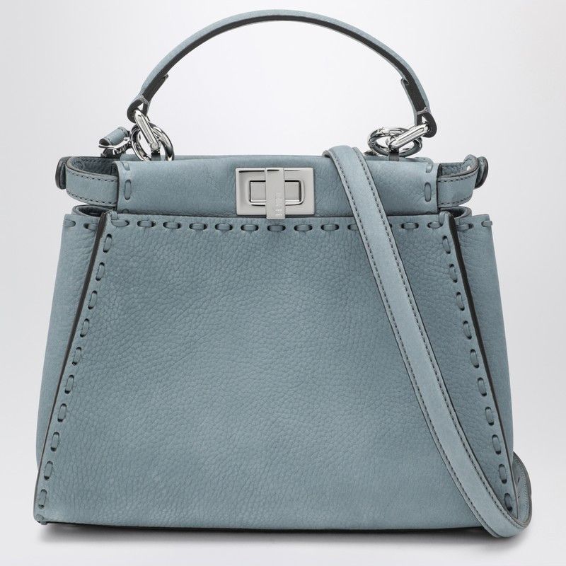Fendi Fendi Mercury Blue Peekaboo Mini Bag Size ONE SIZE - 1 Thumbnail