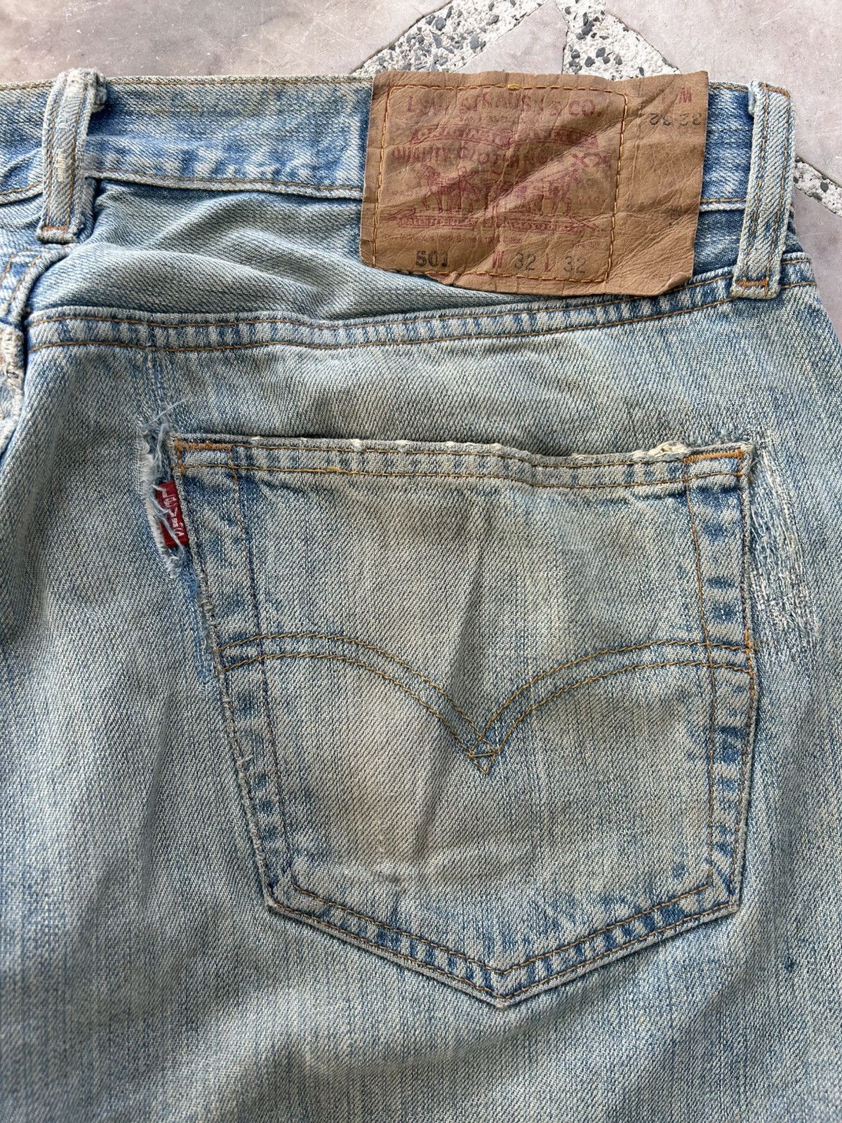 Levi's Levis 501 Vintage 90s Patchwork Denim Size US 32 / EU 48 - 10 Thumbnail