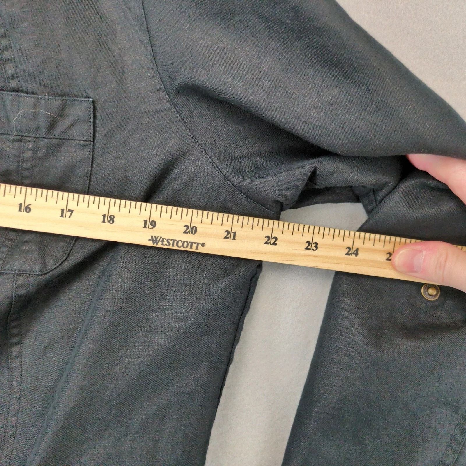 Coldwater Creek Coldwater Creek Black Linen Cotton Peacoat Jacket Women's 16 Size XXL / US 16-18 / IT 52-54 - 6 Thumbnail