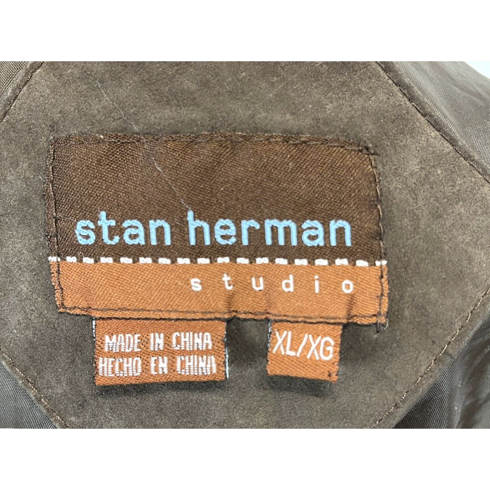 Vintage Vintage Stan Herman Suede Leather Coat Jacket Sz X-large Womens Lined Brown Shacket Size XL / US 12-14 / IT 48-50 - 5 Thumbnail