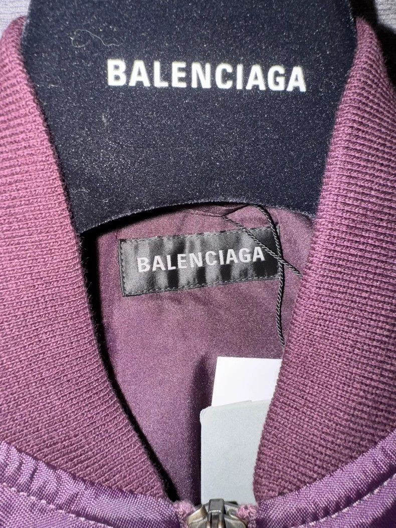 Balenciaga Balenciaga size 34 Loop pilot jacket Bomber, dark purple Size XXS / US 00 / IT 34 - 4 Thumbnail
