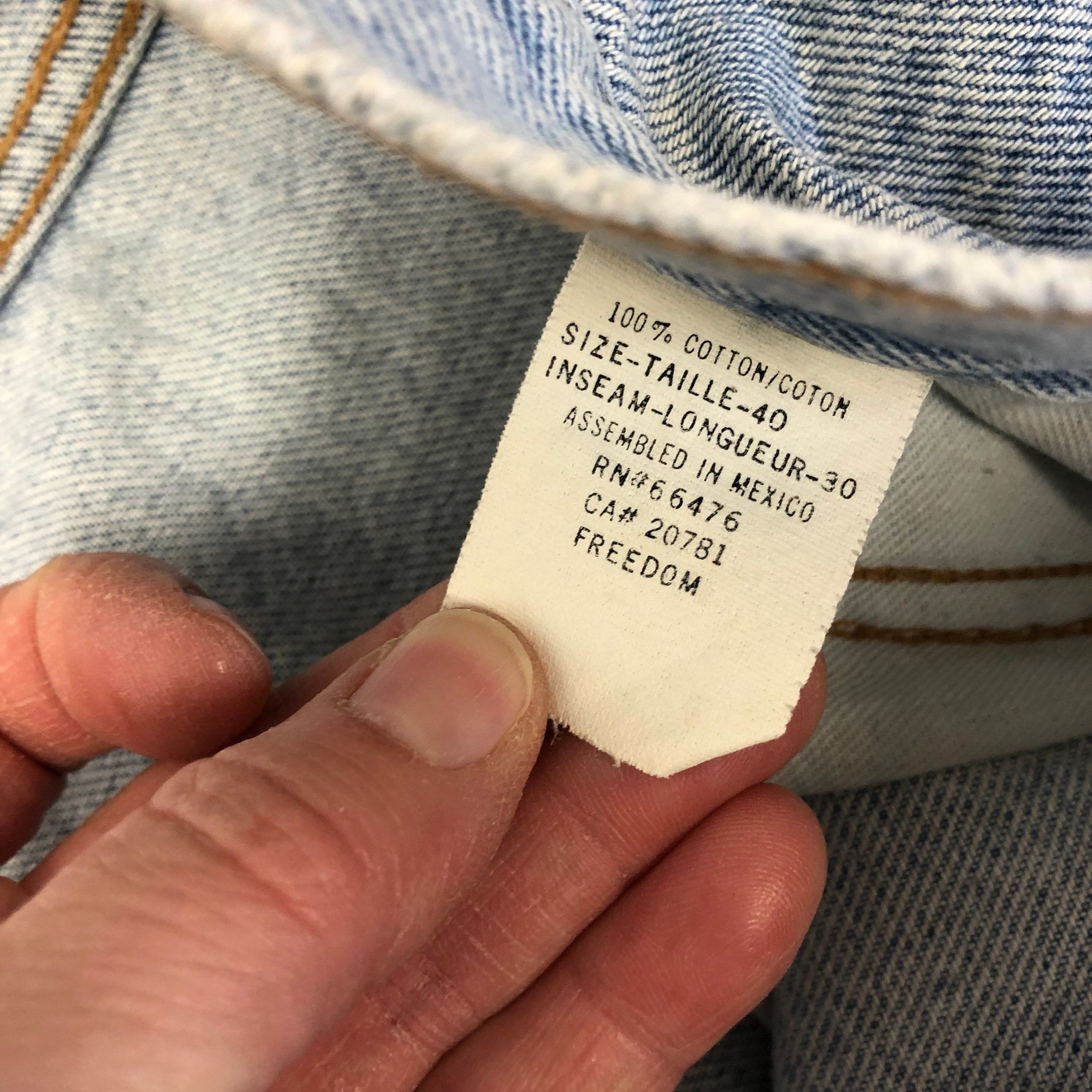 Tommy Hilfiger 90’s Y2K FLAG Logo ACID Wash BAGGY Hip Hop Blue Jeans 38 Size US 38 / EU 54 - 6 Thumbnail