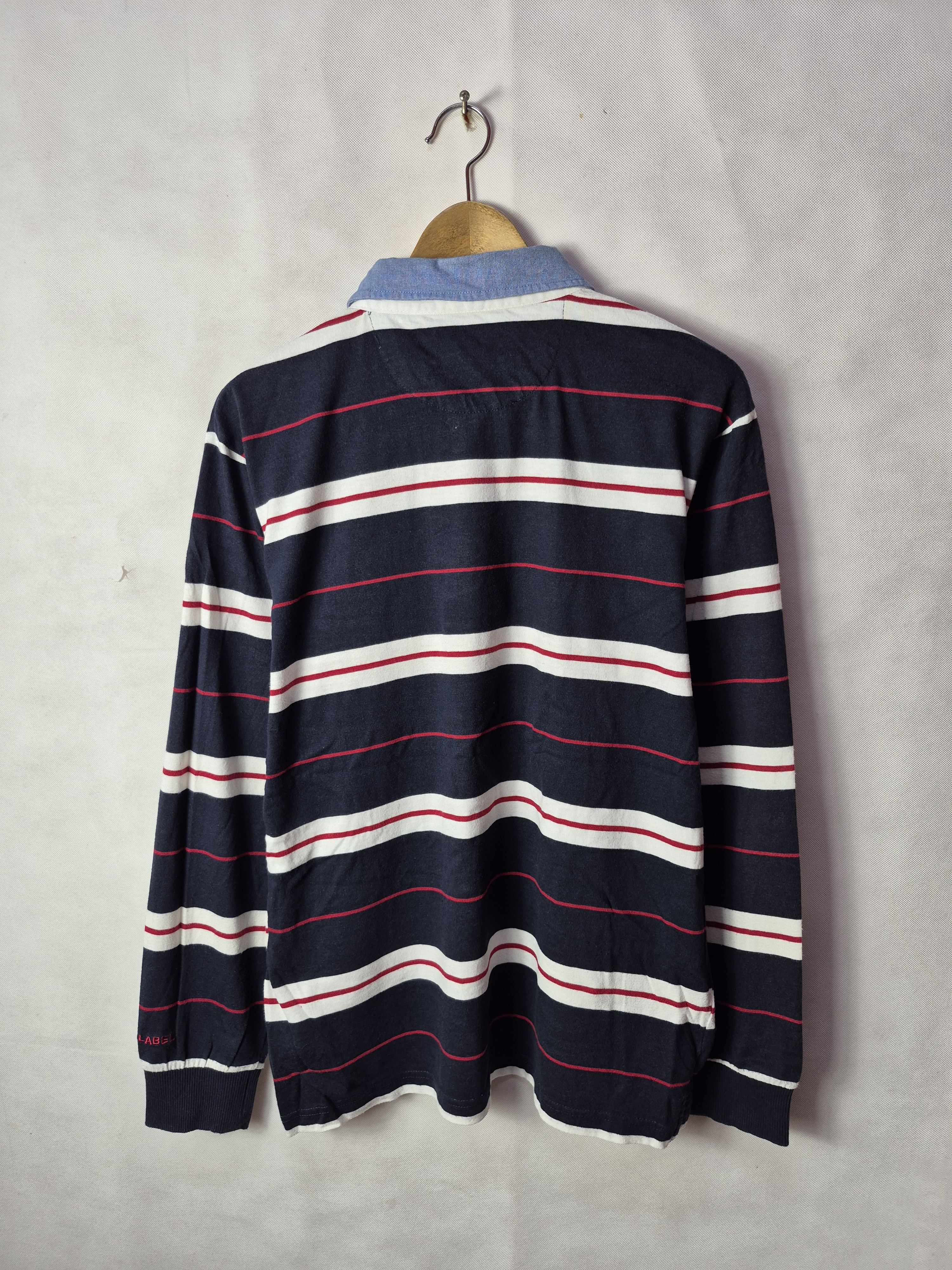 Japanese Brand × Van 🔥 Van Red Label Polo Stripes Rugby Tee Size US L / EU 52-54 / 3 - 6 Thumbnail