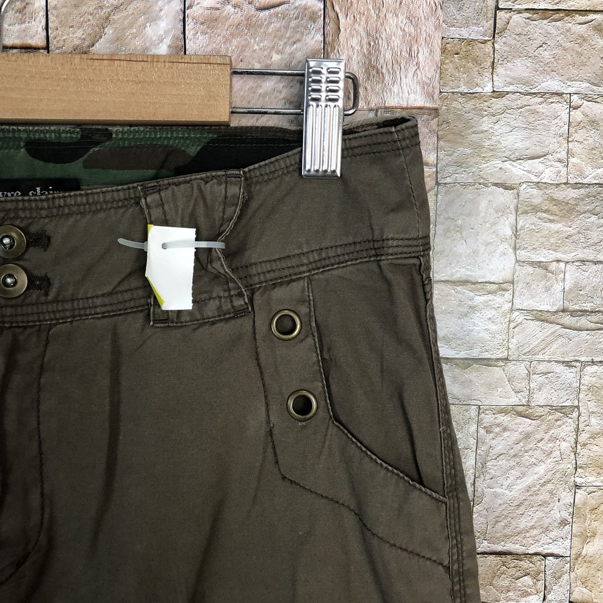 Japanese Brand Livre Claire Dark Brown Cargo Multipocket Pants #A336 Size US 27 - 7 Thumbnail