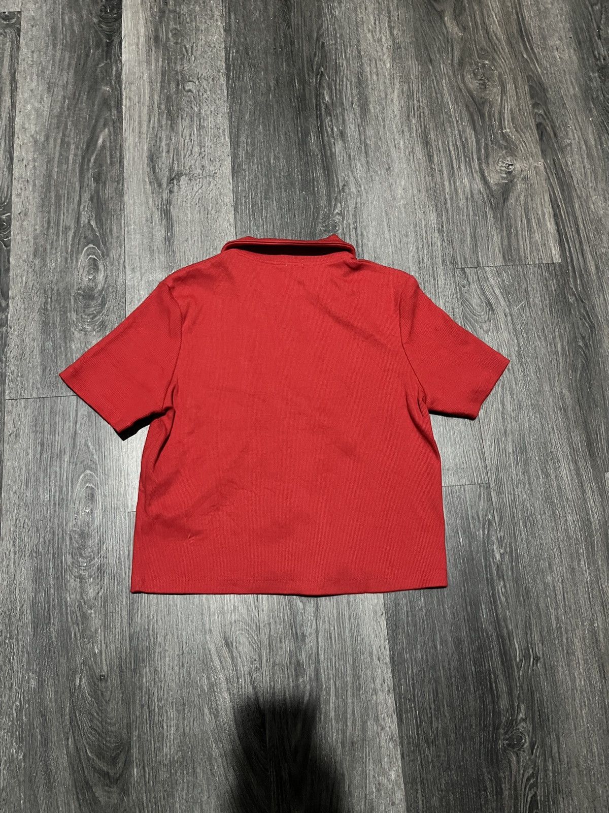 GU GU Red Ribbed Crop Top Size S / US 4 / IT 40 - 6 Thumbnail
