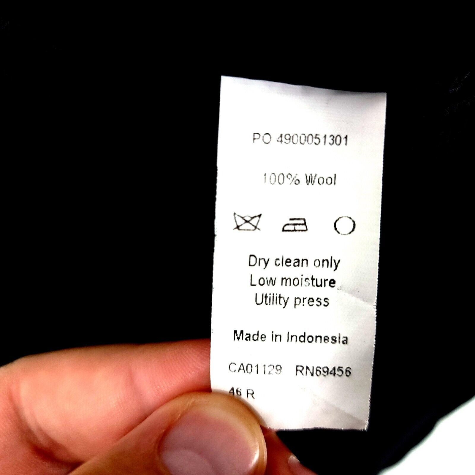 Calvin Klein Calvin Klein Wool 2 Button Blazer 42R Black Tagged 46R Has B Size 42R - 8 Thumbnail