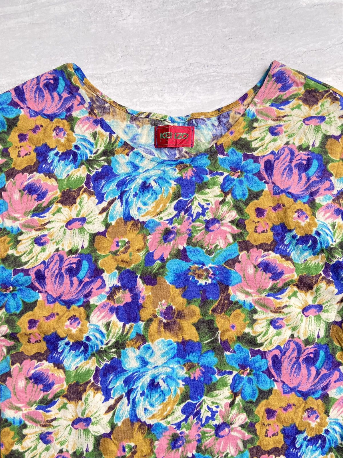 Kenzo KENZO Flower Patterned T-Shirt Size US XS / EU 42 / 0 - 9 Thumbnail